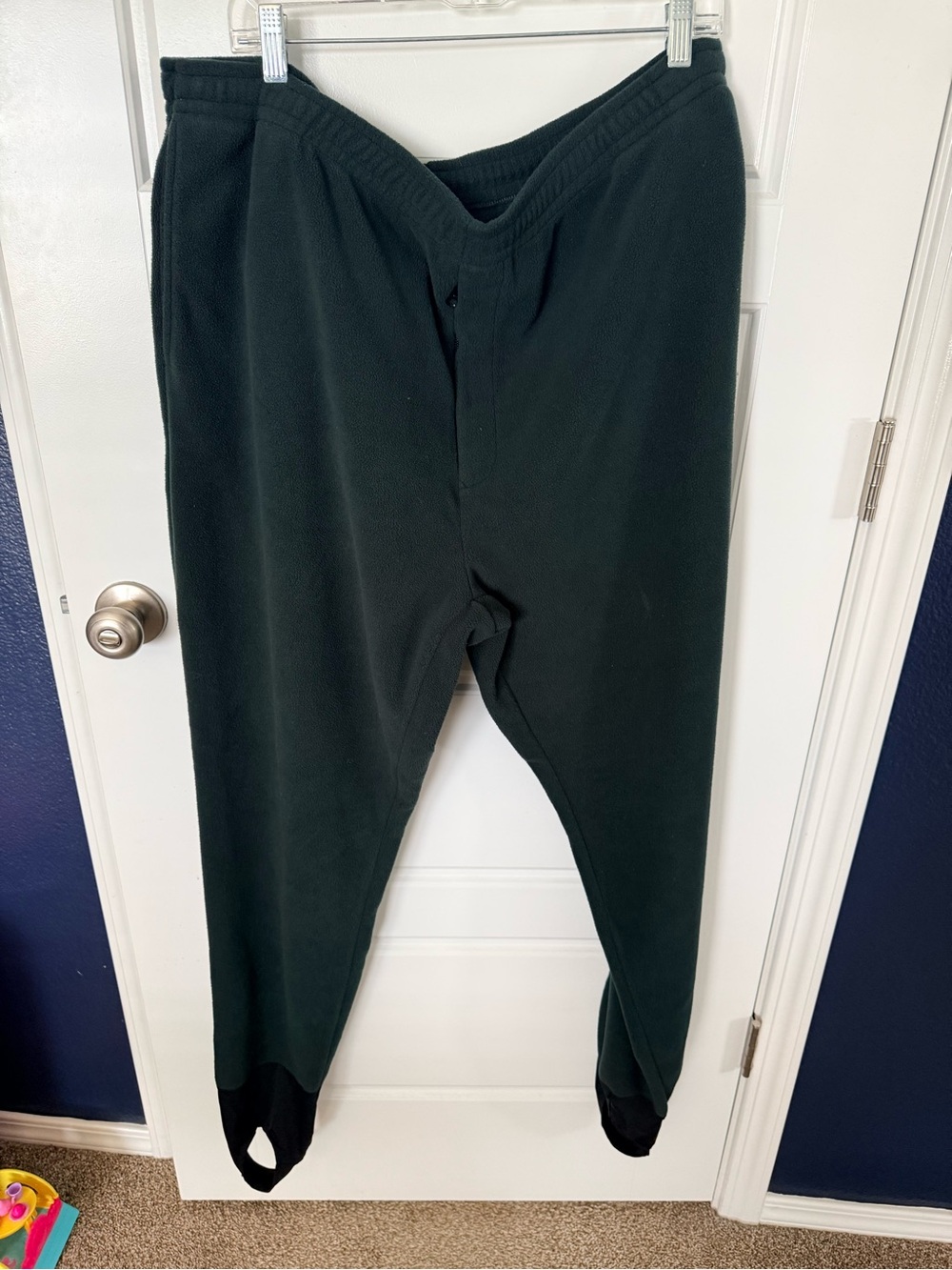 Men's Dark Green Fleece Angler Sweatpants